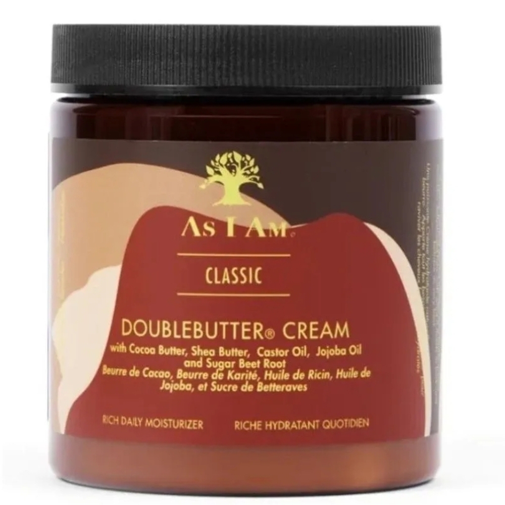 As I Am Double Butter Cream Daily Moisturizer For Shiny Curls Split Ends - 8 oz
